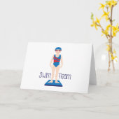 水泳チーム カード (黄色い花)