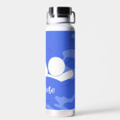 水泳デザイントール銅真空絶縁 ウォーターボトル (背面)