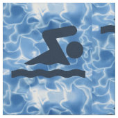 水泳デザイン布 ファブリック (クローズアップ)