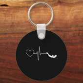 水泳ハートビートギフトfor泳ぐ人 キーホルダー (正面)