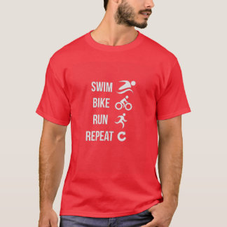 水泳バイクレー走プリピーター・トライアスロン Tシャツ