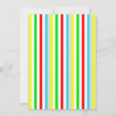 水泳バースデーパーティ招待状 招待状 (裏面)