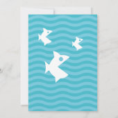 水泳パーティーの招待状 | カスタマイズ可能な招待状 招待状 (裏面)