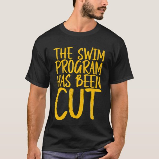 水泳プログラムがカットされた Tシャツ (正面)