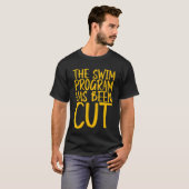 水泳プログラムがカットされた Tシャツ (正面フル)