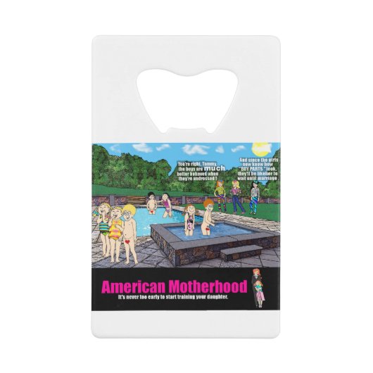 水泳プール検閲される クレジットカード栓抜き (正面)