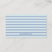 水泳モダンインストラクターライフガード名刺 名刺 (裏面)