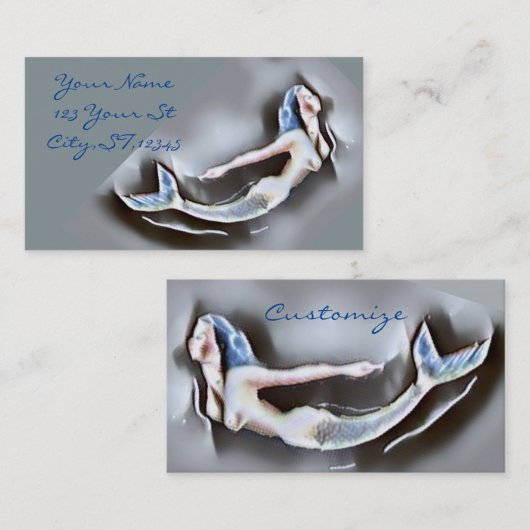 水泳人魚雷_コーブグレー 名刺 (正面/裏面)