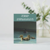 水泳保ダクリングはがき ポストカード (スタンド正面)