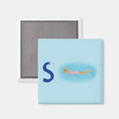 水泳冷蔵庫用マグネット マグネット (正面/裏面)