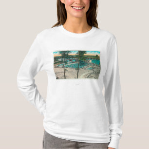 水泳区域の空中写真 Tシャツ