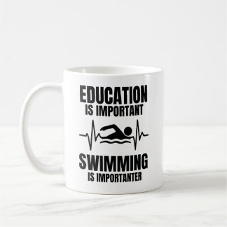 水泳好きやスイマーへの面白いギフト コーヒーマグカップ