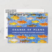 水泳学校はがき等の計画の変更 ポストカード (正面/裏面)