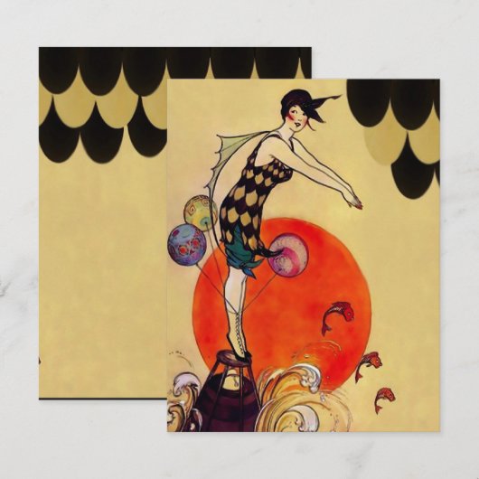 水泳少女　～　誘惑 招待状 (正面/裏面)