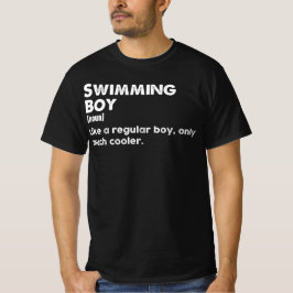 水泳少年 面白い定義 水泳選手 Tシャツ