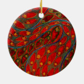 "水泳思考"の(絵画) セラミックオーナメント (裏面)