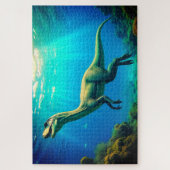 水泳恐竜 ジグソーパズル (縦)