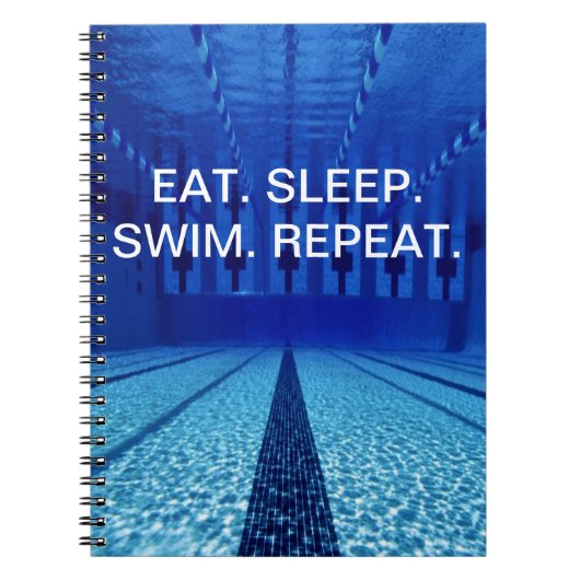 水泳感動的引用文 ノートブック (正面)