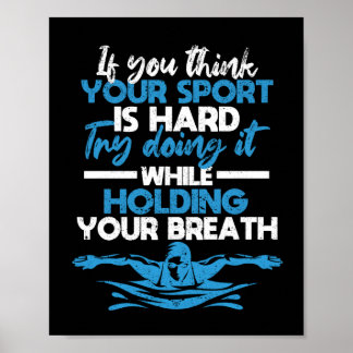 水泳泳ぐ人おもしろい水泳スポーツ練習 ポスター