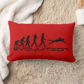 水泳泳ぐ人スポーツ進化術 ランバークッション (ブランケット)