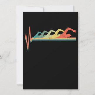 水泳泳ぐ人心拍ギフトプレミアム シーズンカード