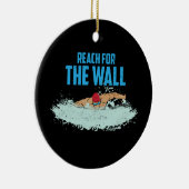 水泳泳ぐ人水泳訓練機 セラミックオーナメント (右)