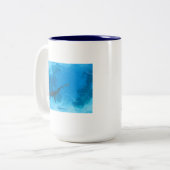 水泳無し! ツートーンマグカップ (正面左)