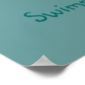 水泳用のポスター ポスター (角)