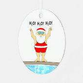 水泳用の祝い物 メタルオーナメント (正面左)