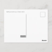 水泳用ブルカエル葉書 ポストカード (裏面)