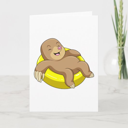 水泳用ライフブイのモグラ カード (正面)