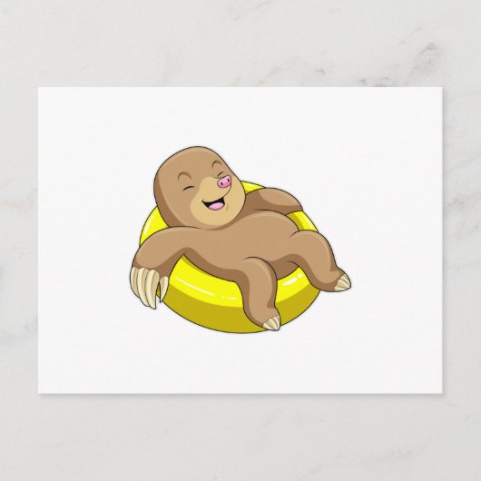 水泳用救命胴衣のモル ポストカード (正面)