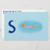 水泳紙 (正面/裏面)