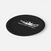 水泳贈おもしろい与泳ぐ人スポーツ水泳チーム ペーパープレート (アングル)