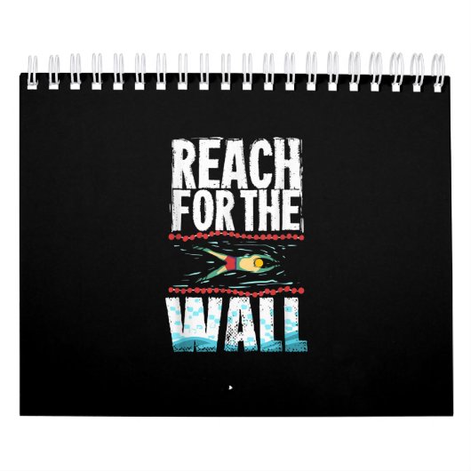 水泳贈おもしろい与用水泳アスリート カレンダー (カバー)