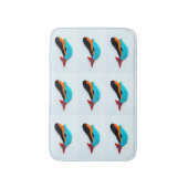 水泳青人魚の模様 バスマット (正面縦)