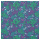 水泳魚と泡のリーフのパタ鮮やかーン ファブリック (見本)