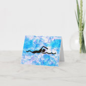 水泳 カード (正面)