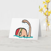 水泳 カード (黄色い花)