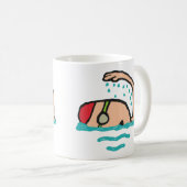 水泳 コーヒーマグカップ (正面右)