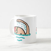 水泳 コーヒーマグカップ (正面左)