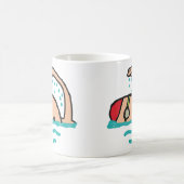 水泳 コーヒーマグカップ (中央)