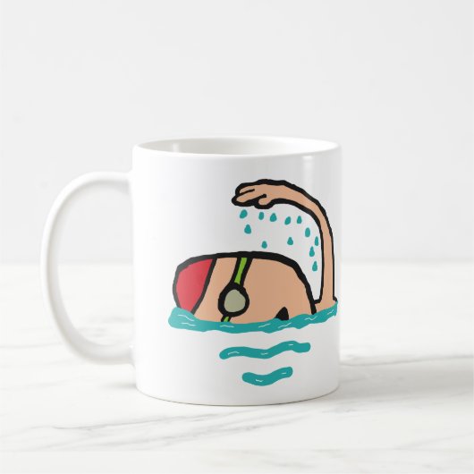 水泳 コーヒーマグカップ (左)