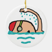 水泳 セラミックオーナメント (裏面)