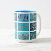 水泳 ツートーンマグカップ (正面右)