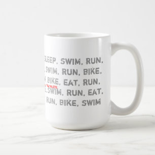 水泳、バイク、操業-私はTriathleteです-コーヒー・マグ コーヒーマグカップ