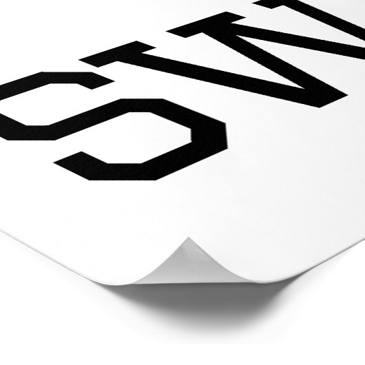 水泳 ポスター (角)