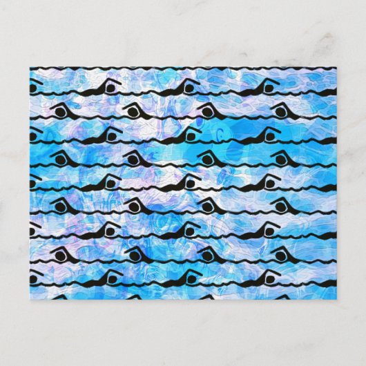 水泳 ポストカード (正面)