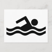 水泳 ポストカード (正面)