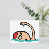 水泳 ポストカード (スタンド正面)